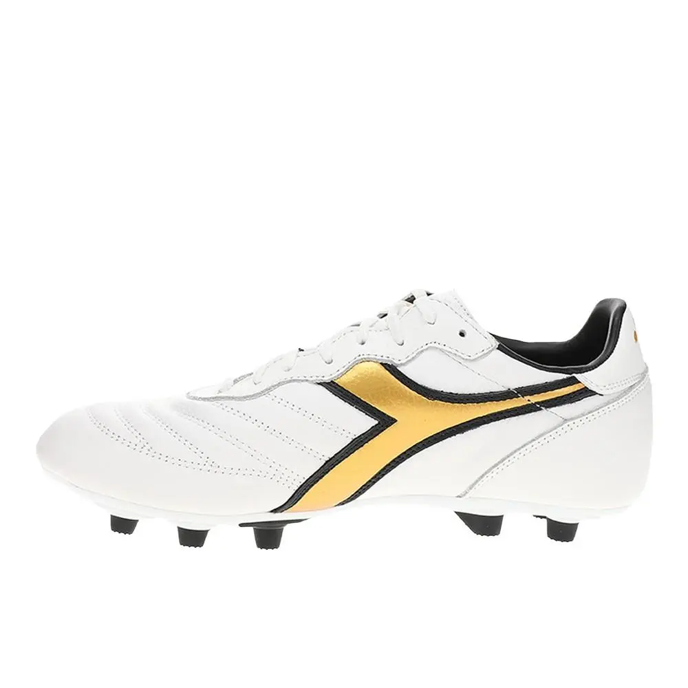 Diadora shoes - diadora Brasil Lt Mpdu Soccer Cleats - 180695-C1070 - White 6