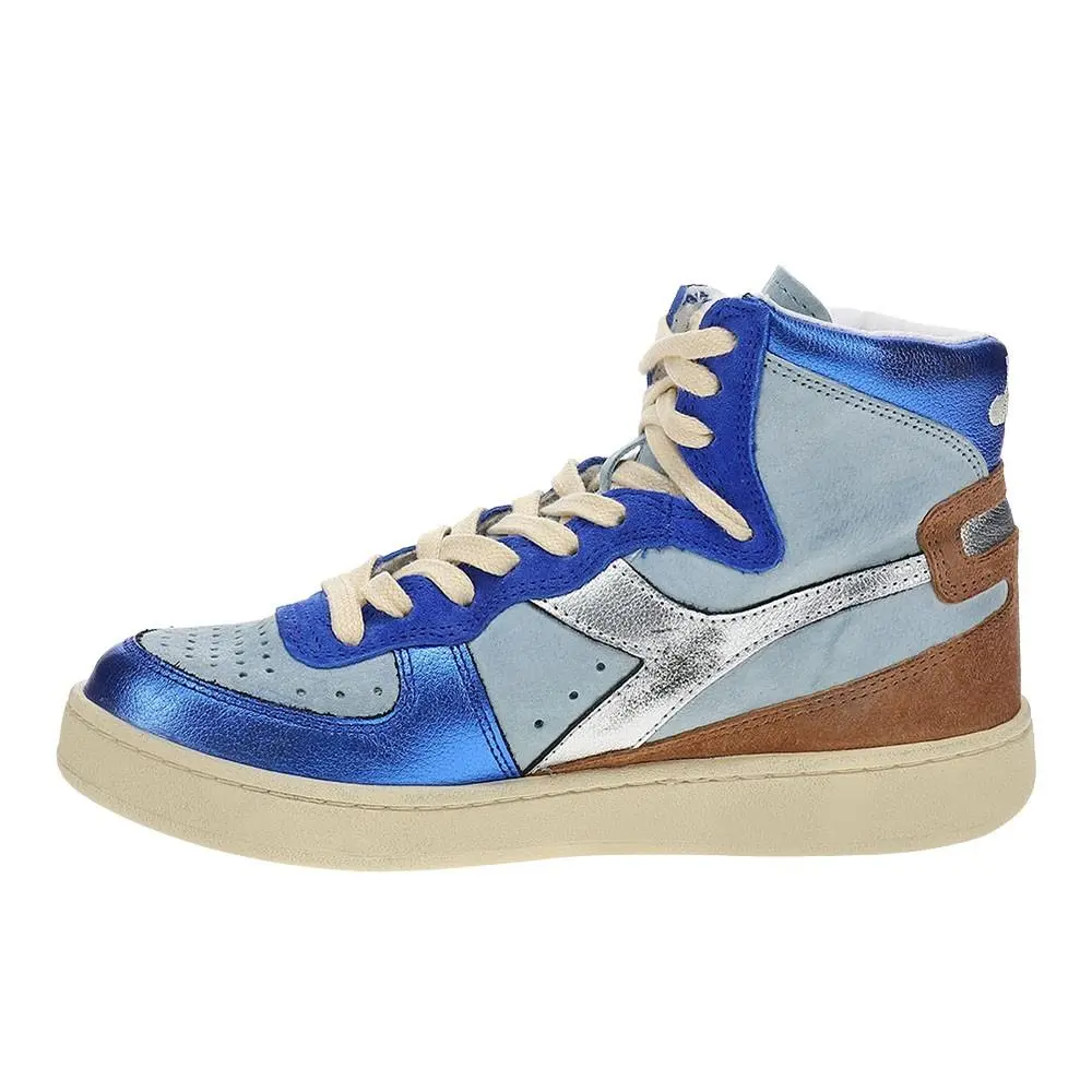 Diadora shoes - diadora Mi Basket Metal Pigskin Used High Top - 178889-65073 - Blue 8