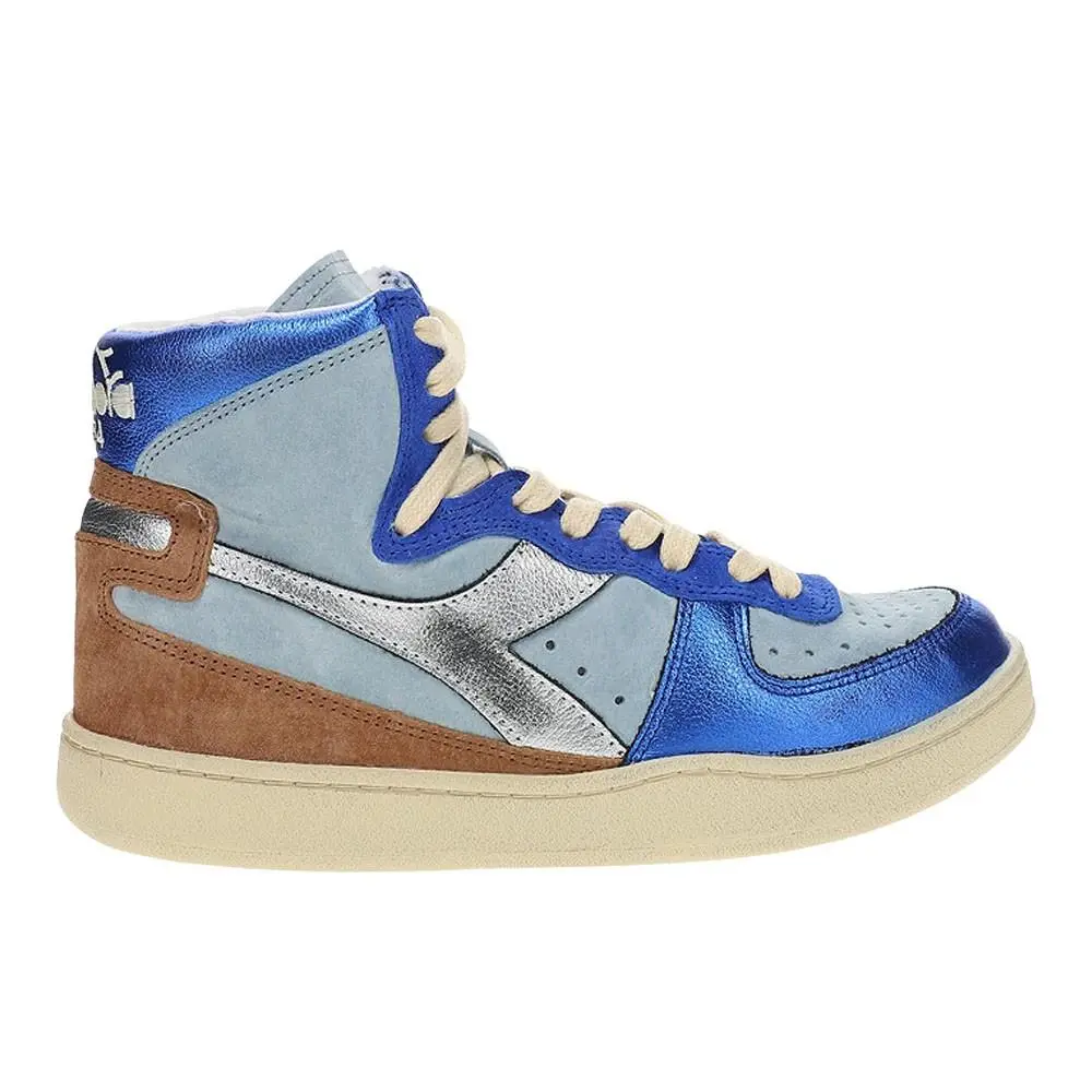 Diadora shoes - diadora Mi Basket Metal Pigskin Used High Top - 178889-65073 - Blue 6