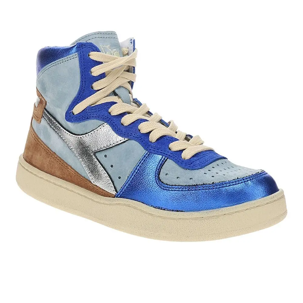 Diadora shoes - diadora Mi Basket Metal Pigskin Used High Top - 178889-65073 - Blue 7