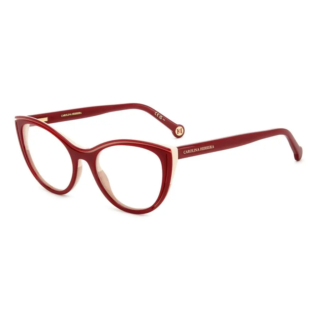 Carolina Herrera Women`s 53 mm Burgundy Beige Eyeglasses HER0171-R9S-53