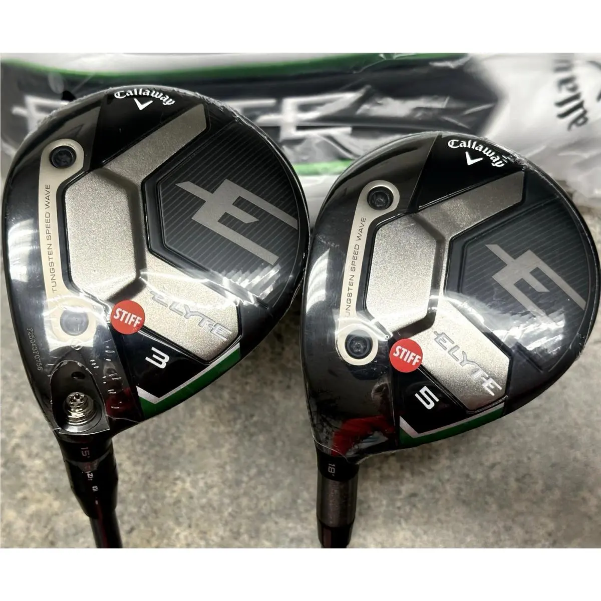 Callaway Elyte Fairway Wood Set Left Hand 3-Wood 3W 5-Wood 5W Denali Stiff LH