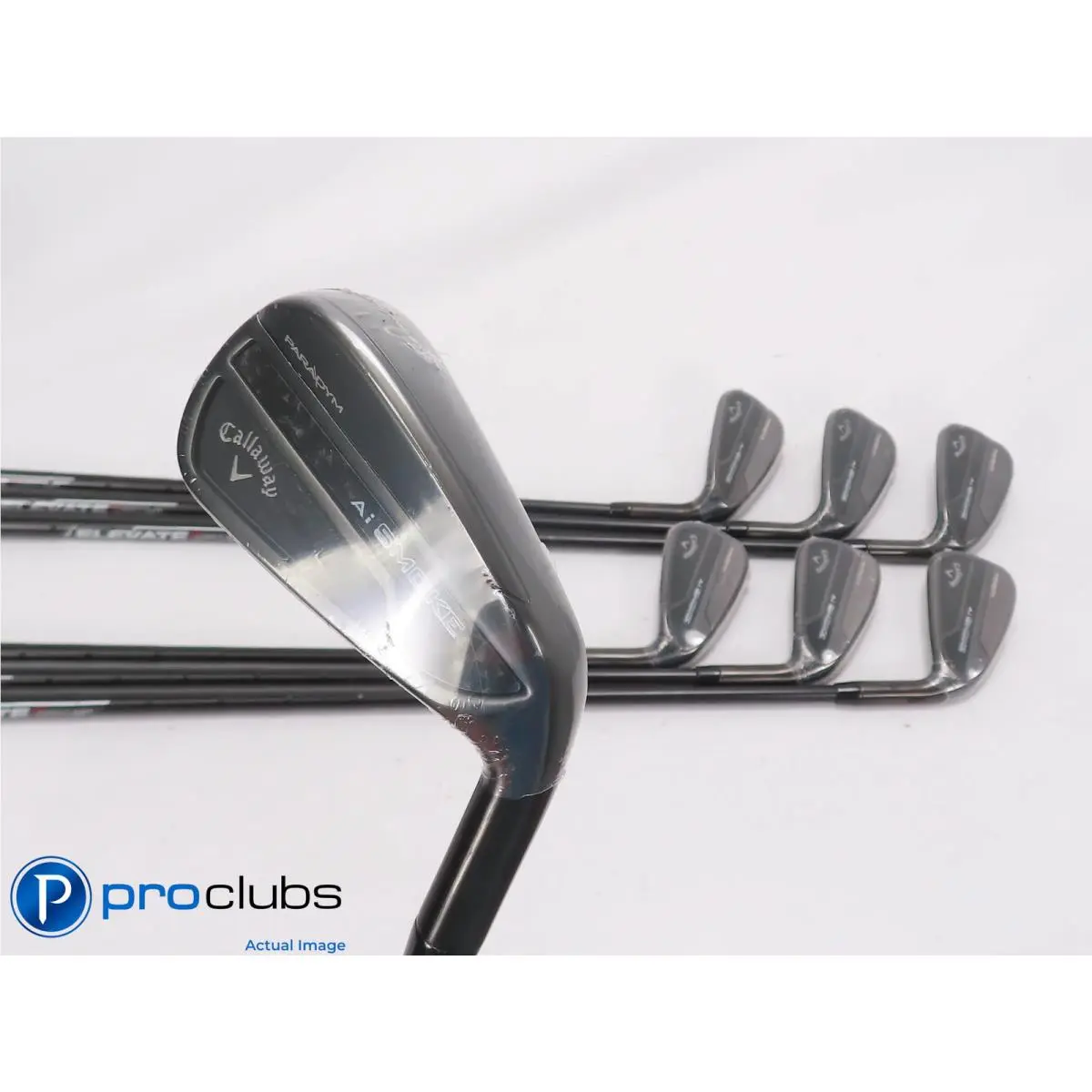 Callaway Ai Smoke Blackout 5-PW AW Iron Set Elevate Stiff Flex Steel 511573