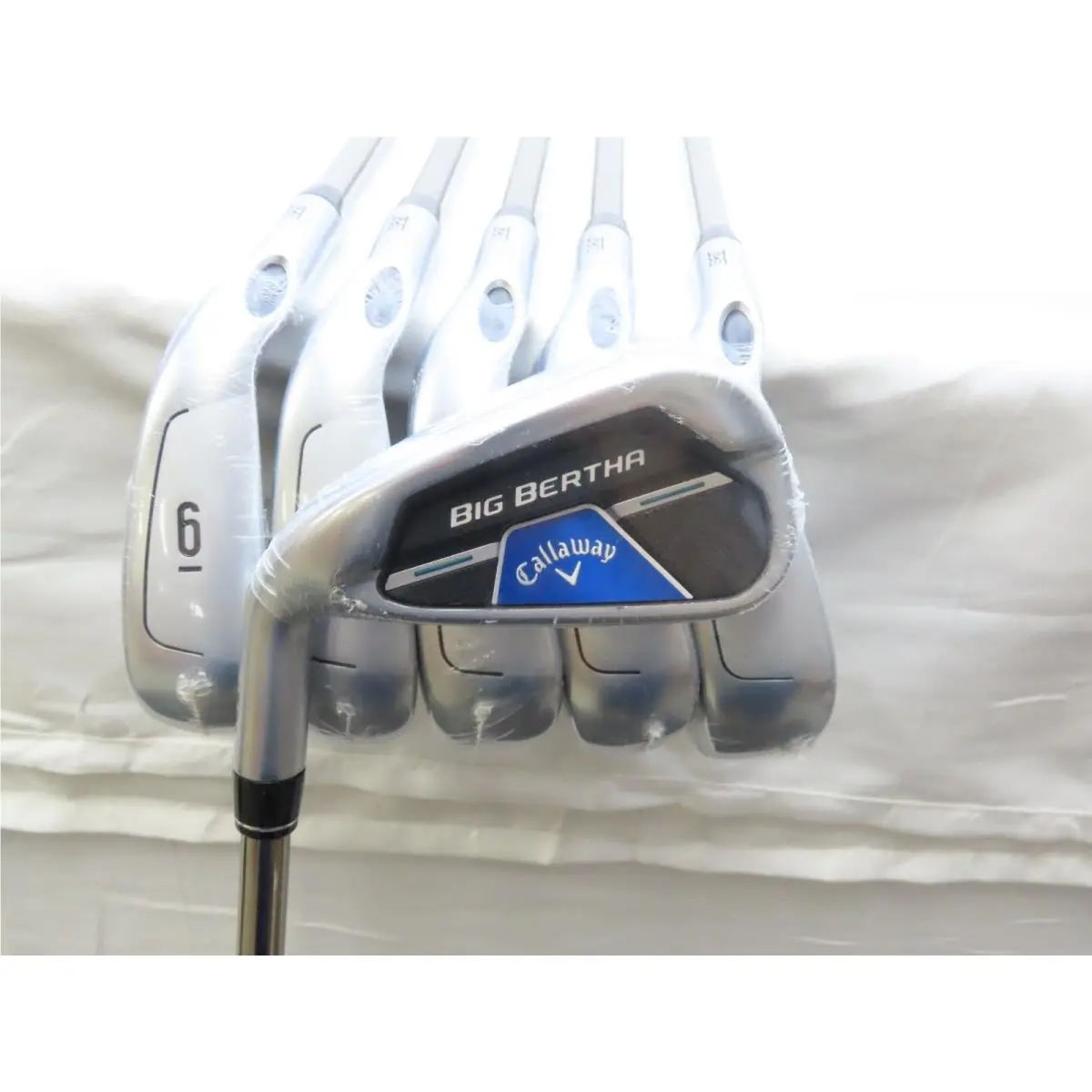 LH Callaway Big Bertha B21 Iron Set 5-PW Rch 65 Regular Graphite Shafts