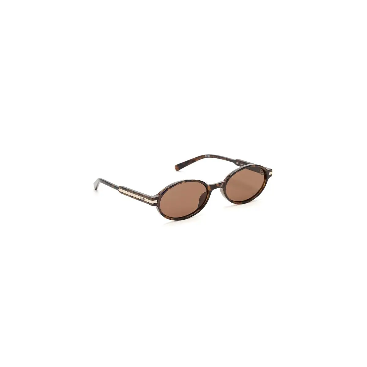 Unisex Sunglasses Quay Australia Nevermind Dark Tort/Brown Lens by QUAY