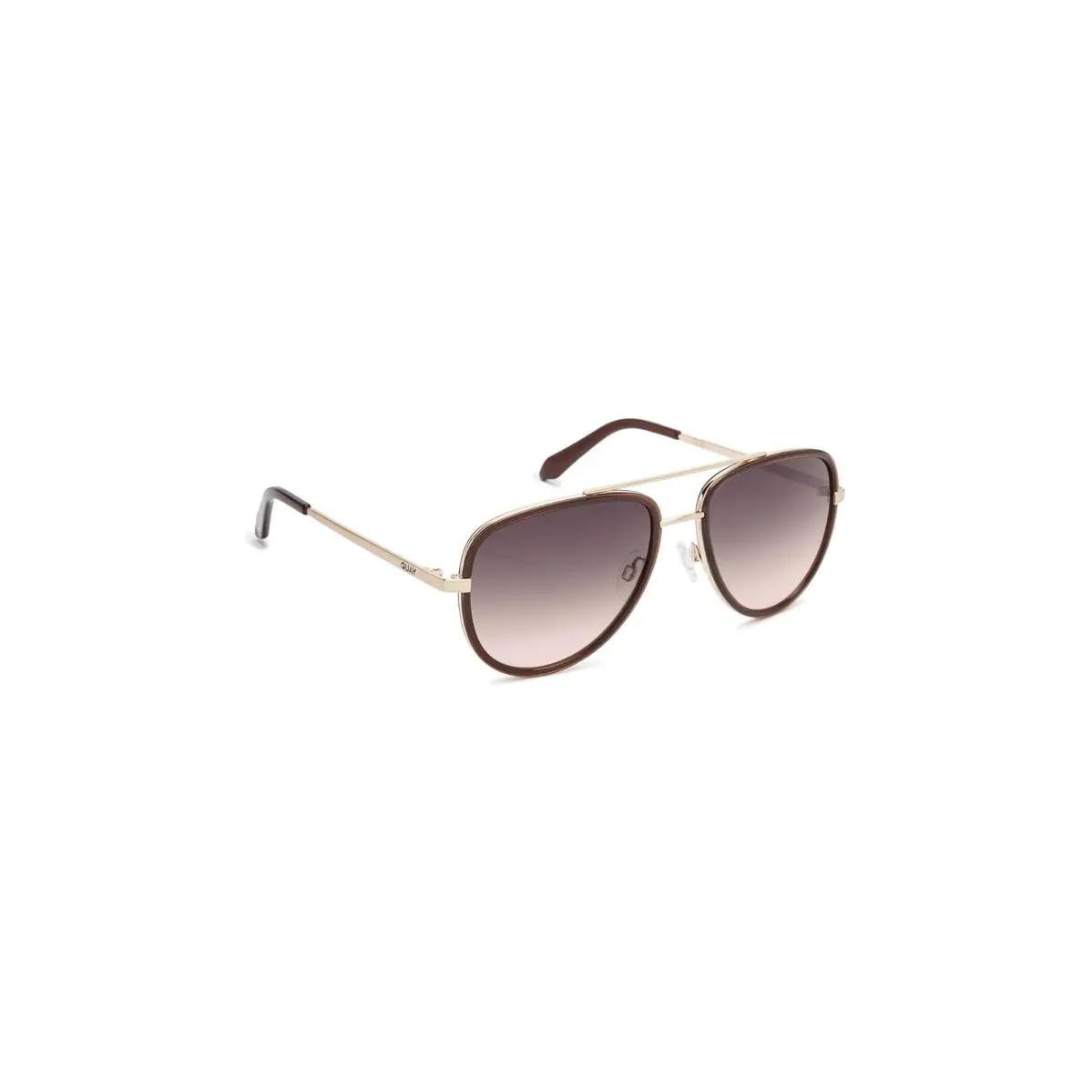 Unisex Sunglasses Quay Australia All In Medium Dark Brown/Brown by QUAY