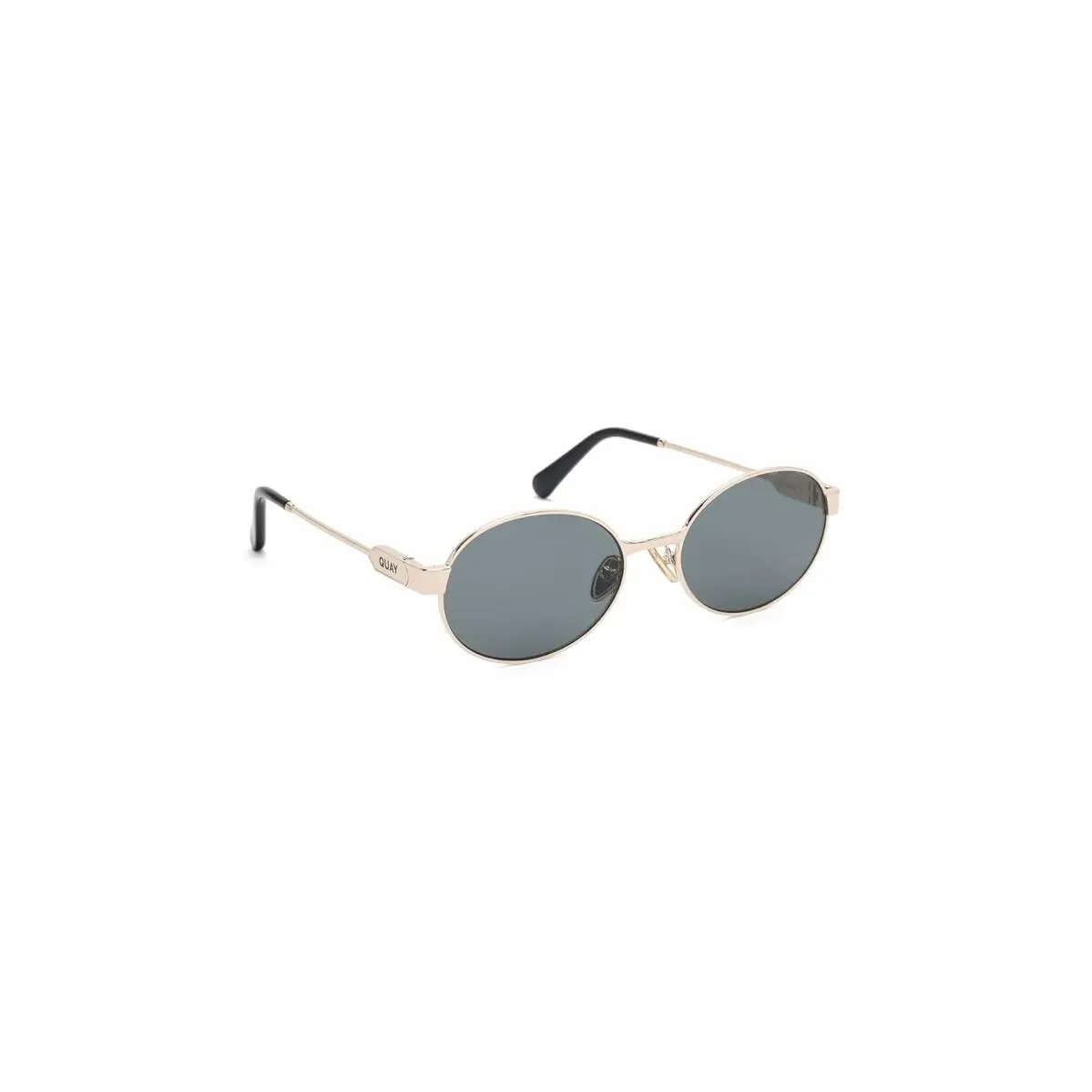 Unisex Sunglasses Quay Australia Anyways Gold/Black by QUAY