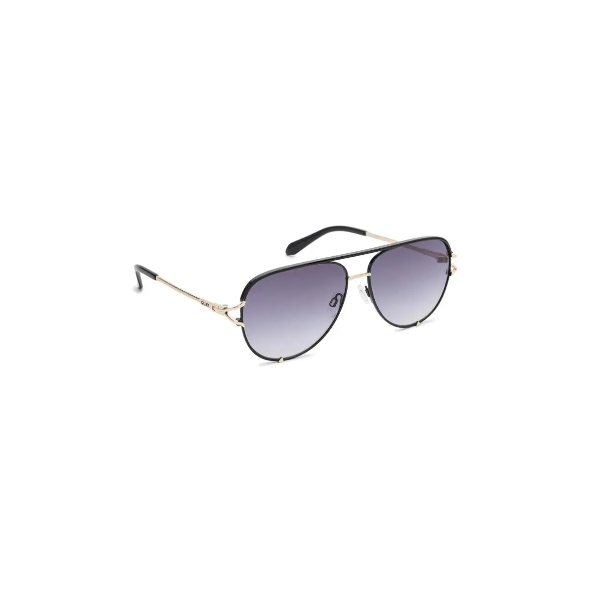 Unisex Sunglasses Quay Australia High Key Twist Black/Black by QUAY