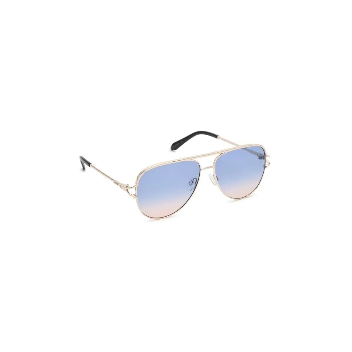 Unisex Sunglasses Quay Australia High Key Twist Gold/Blue by QUAY