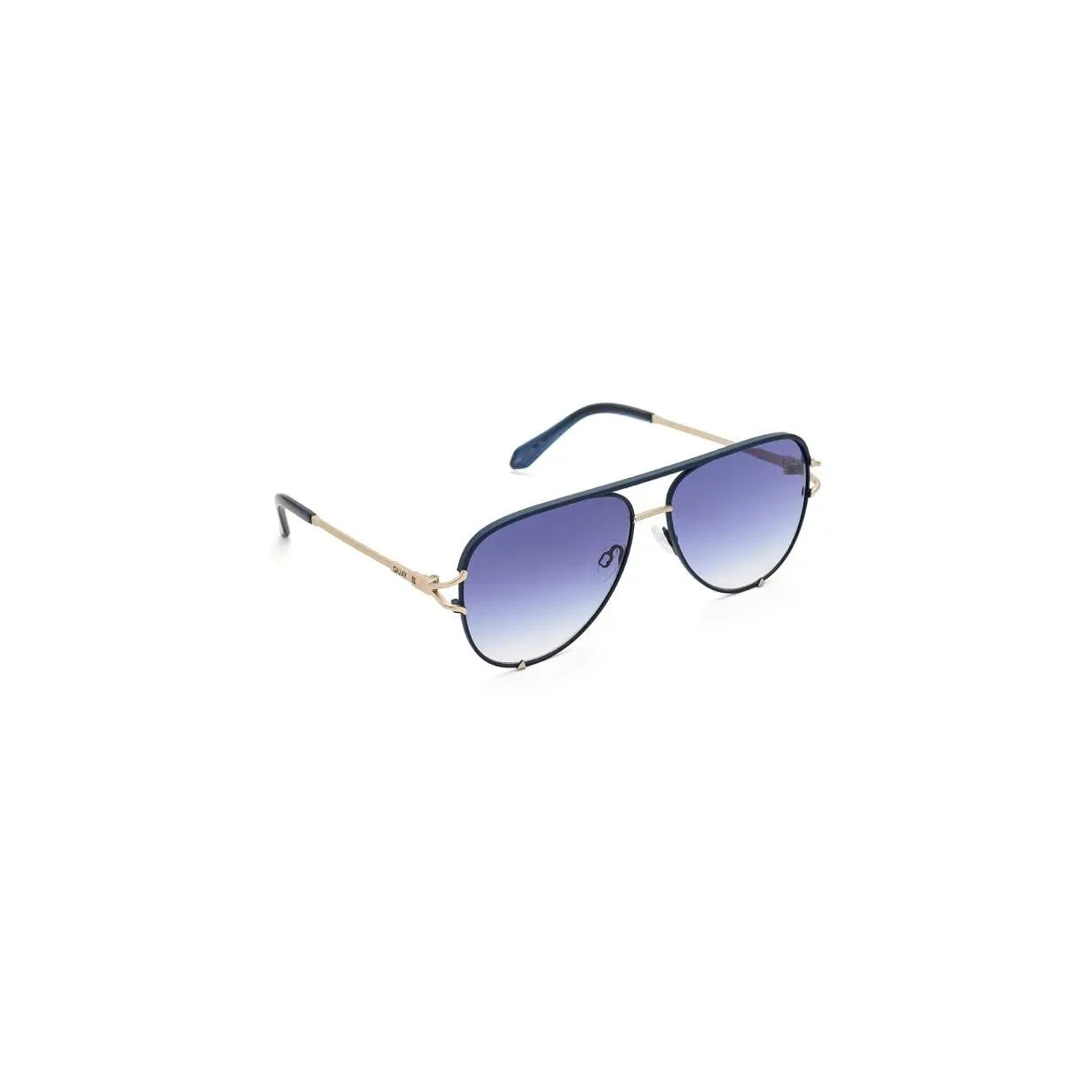 Unisex Sunglasses Quay Australia High Key Twist Matte Navy/Blue Lens by QUAY