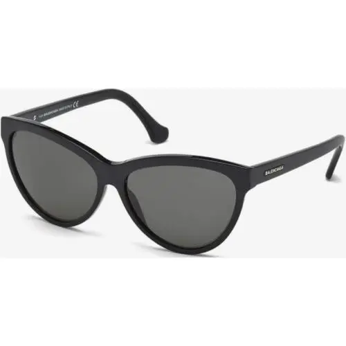 Balenciaga Sunglasses BA29 mt Blk Shy Blk / Smoke 59-14-140 BA29-05N