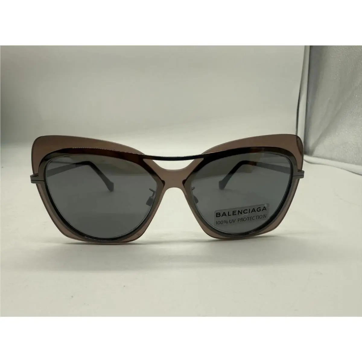 Balenciaga Butterfly Sunglasses BA87 08C Gunmetal / Gray / Black 57 mm