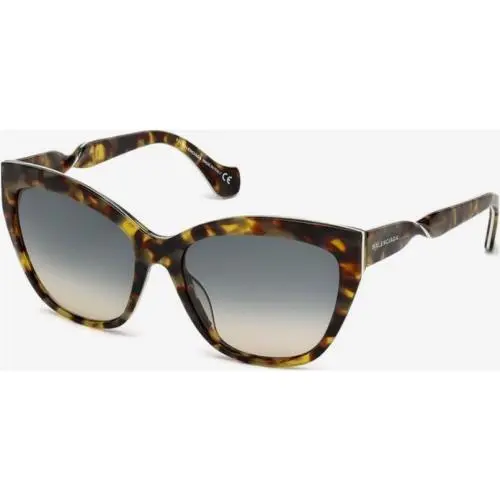 Balenciaga Sunglasses BA 52 Shy Havana Gd/ Lgt Grad 56-17-140 BA52/S-55P