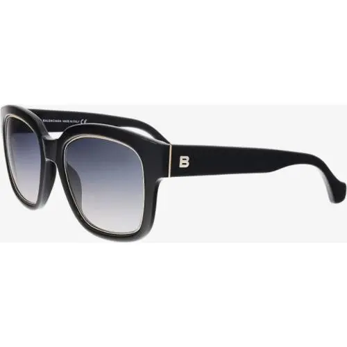 Balenciaga Sunglasses BA 50 Shy Blk Gold / Mir Gradient 52-21-140 BA50/S-01B