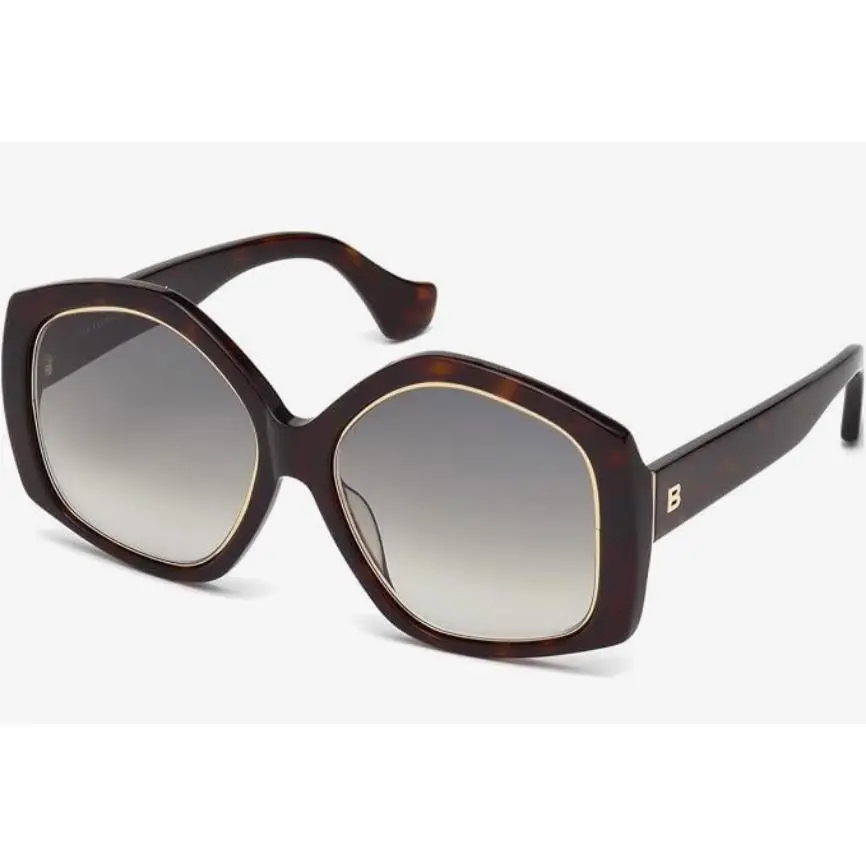 Balenciaga Sunglasses BA 49 Shy Havana Gd/ Lgt Grad 55-17-140 BA49/S-52B