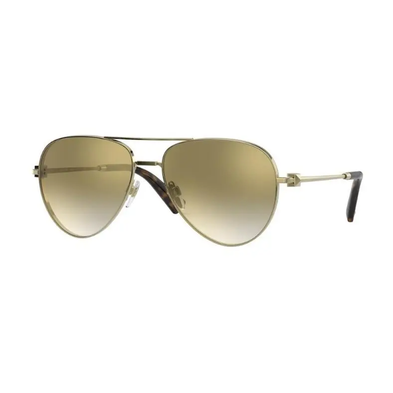 Stunning Charming Valentino Garavani Unisex Sunglasses VA2034 30026E Gold Smoke
