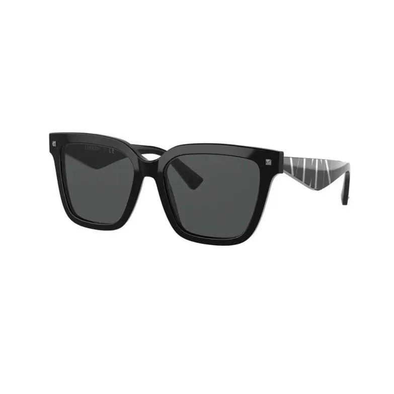 Valentino VA4084F Women`s Black Sunglasses Abstract Rockstud