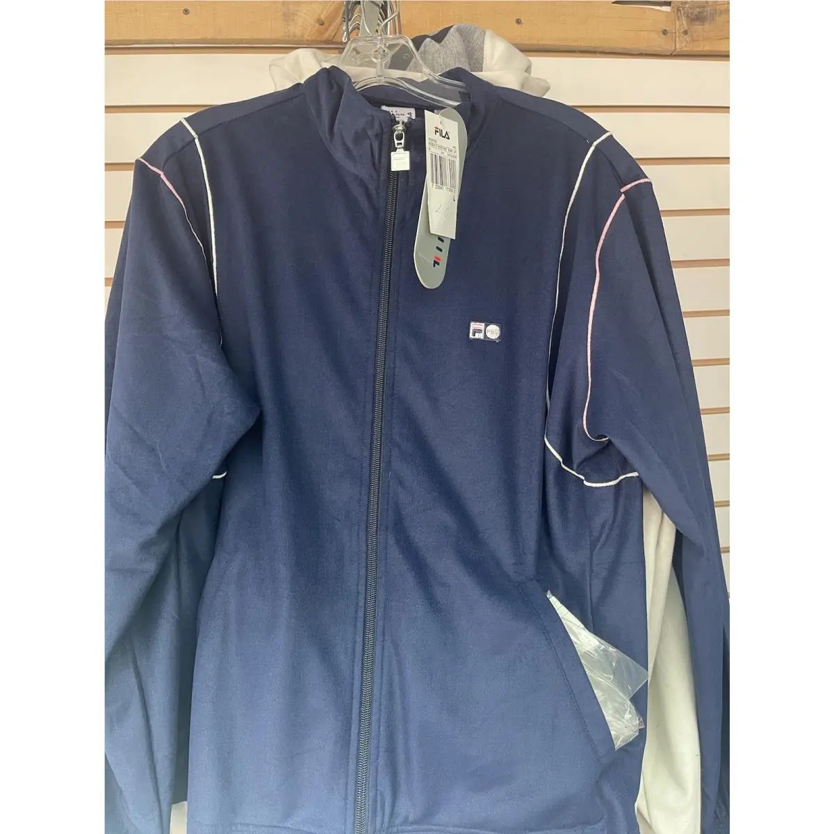 Fila Track/running Suit Set Women’s Jacket + Pants Black/white Full Zip Large