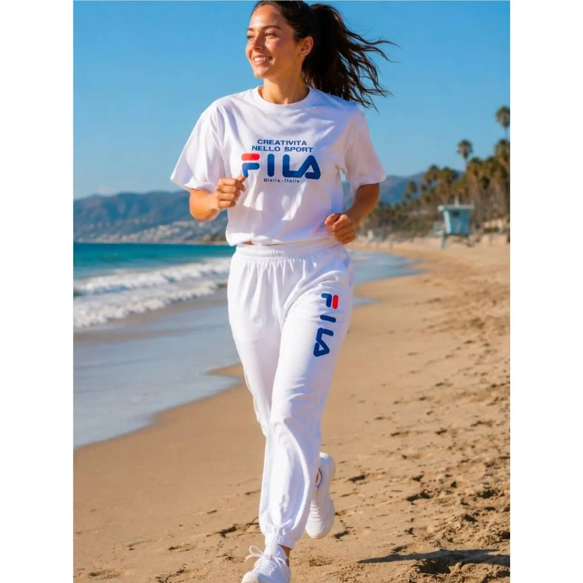 Vintage Fila 1980`s Women`s Medium Sport Top/joggers Outfit Set Nos