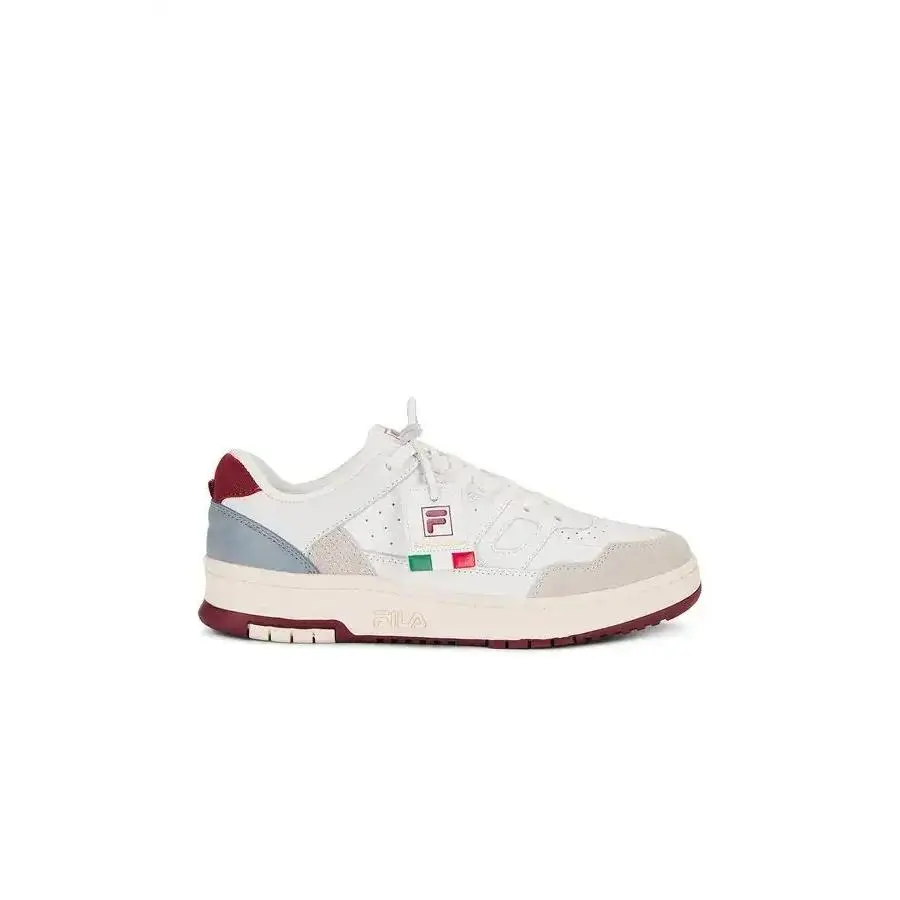 Fila Rissmo Low Lux Men`s Sneakers Shoes Size 10 White/ecru/syrah