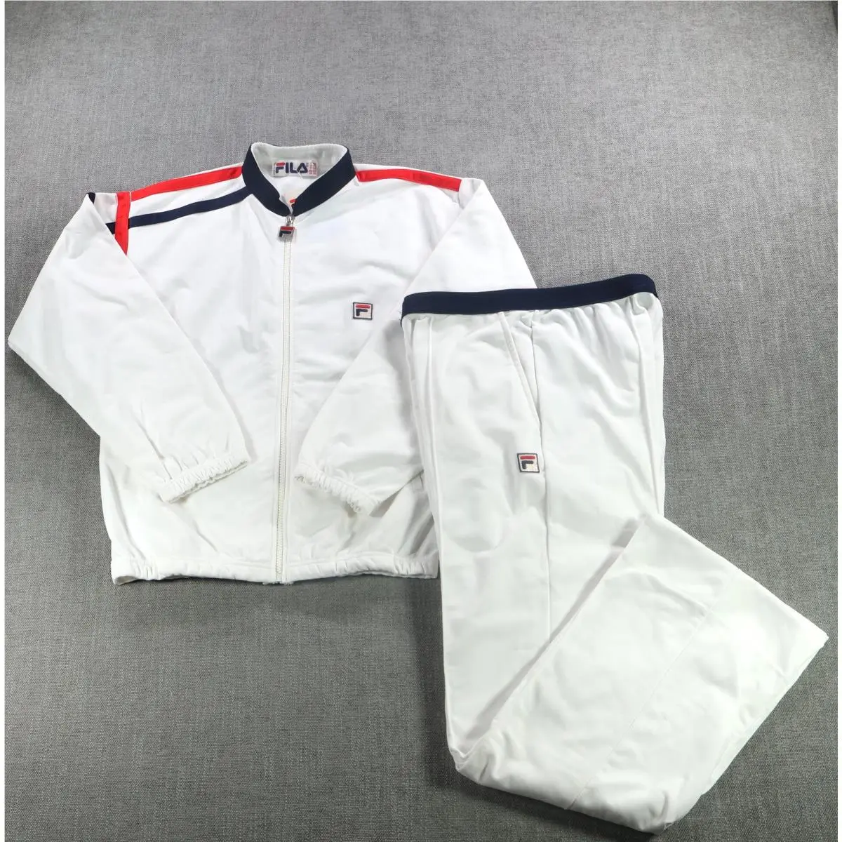 Vintage Fila Tracksuit Set Womens Size 42 White Nos Made In Italy Bjorn Borg 80s