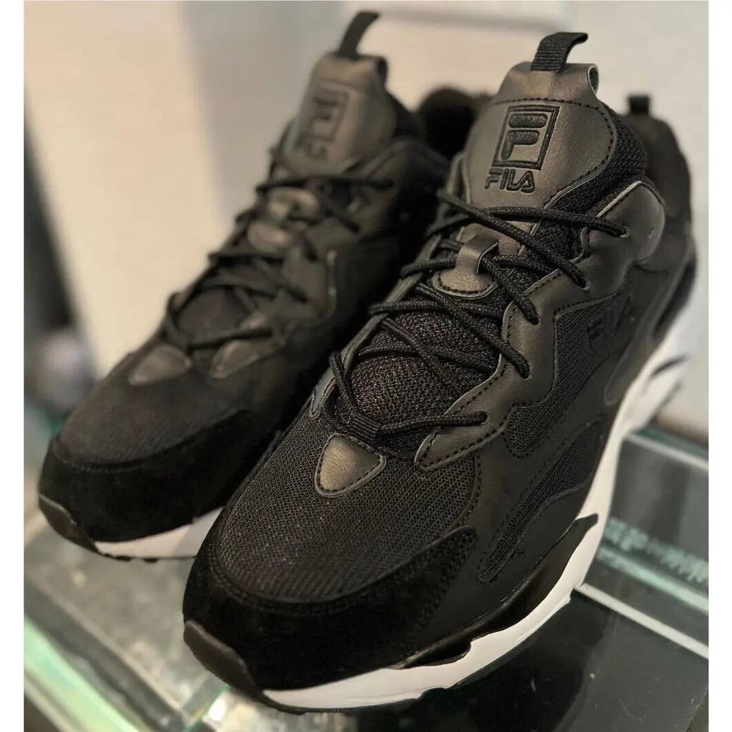 Fila Ray Tracer Sneakers - Black White - Men’s Size 10 - Vault Streetwear Icon