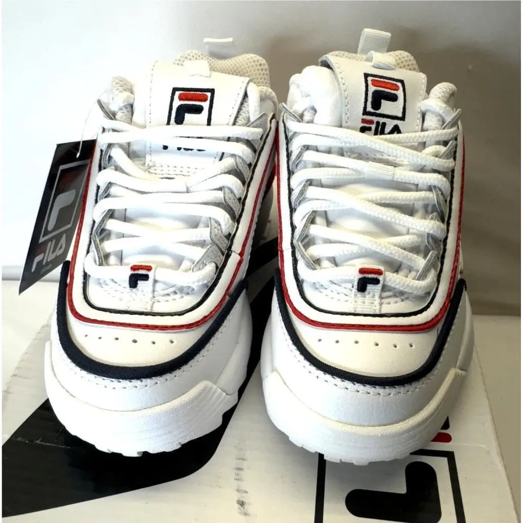 Fila Disruptor II Contrast Piping Children`s Shoes Sneakers Kids Size 11