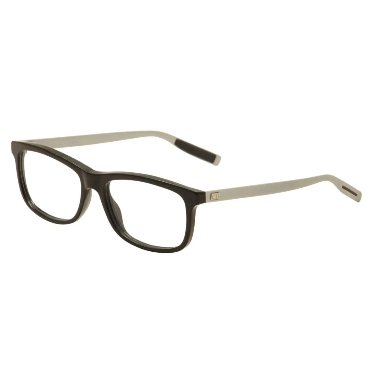 Christian Dior Black Tie 199 FB8 Black Matte Silver Frames Eyeglasses