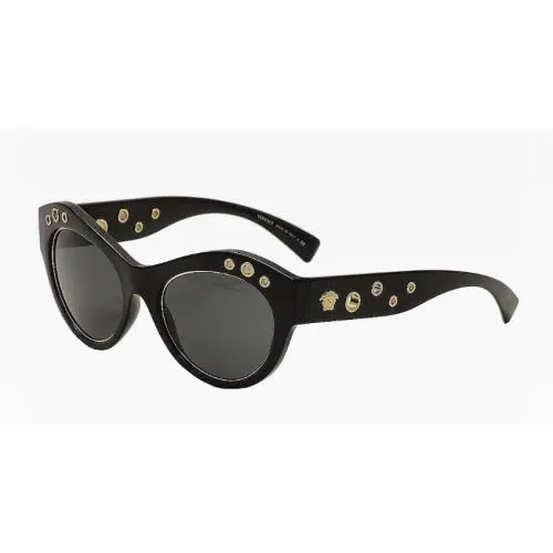 VE4320-GB1/87 Black with Gold Circular Embellishments by Versace