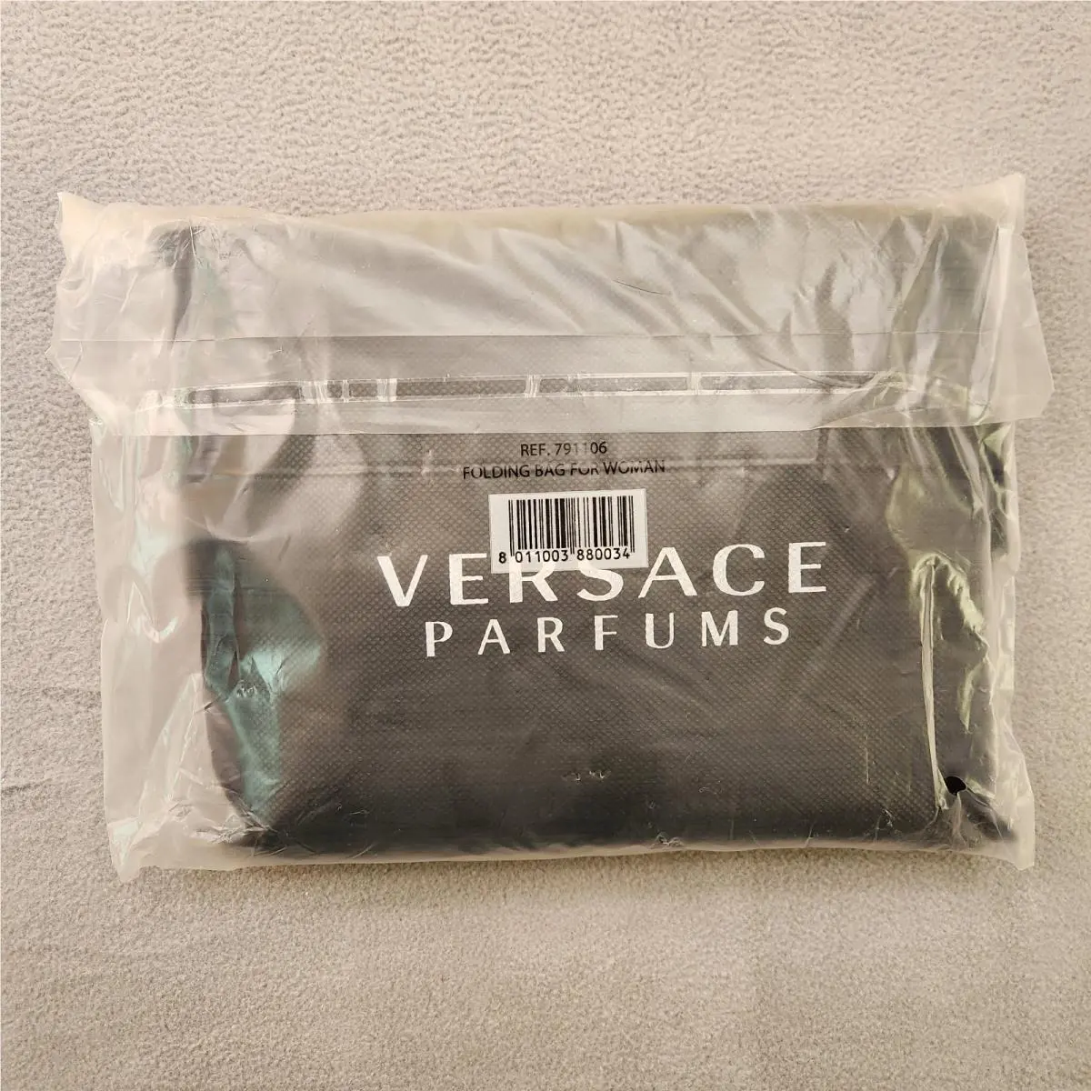 Parfums Folding Tote Bag For Women Black Promo by Versace