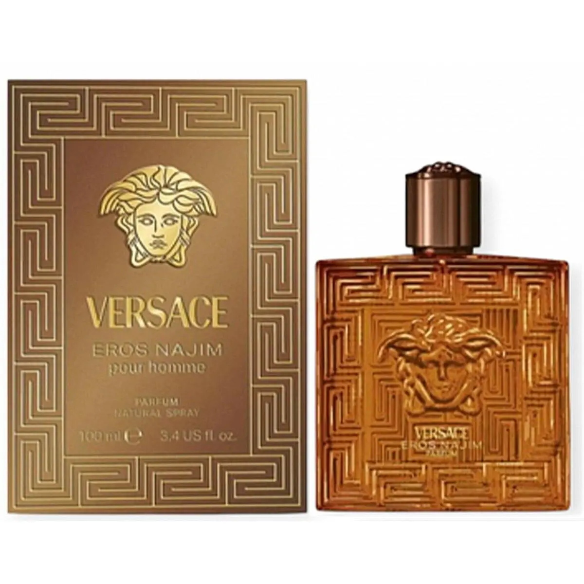 Versace Eros Najim Versace 3.4 oz / 100 ml Parfum Men Cologne Spray