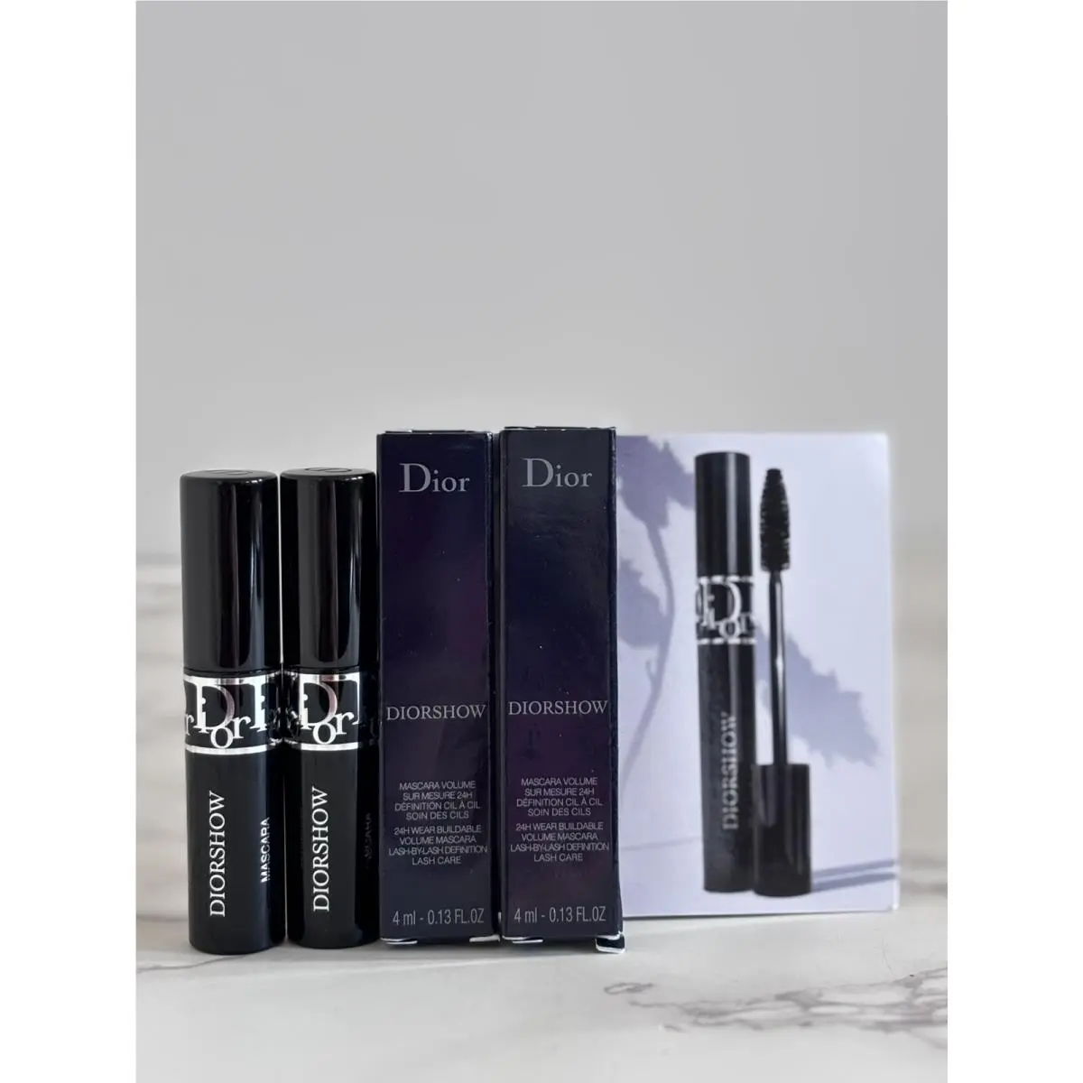 2x Dior Diorshow Mascara Volume 090 Noir /black 4ml/0.13floz