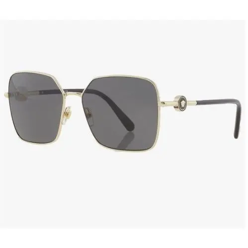 Women`s Sunglasses VE2227-100287 Gold Dark Gray by Versace