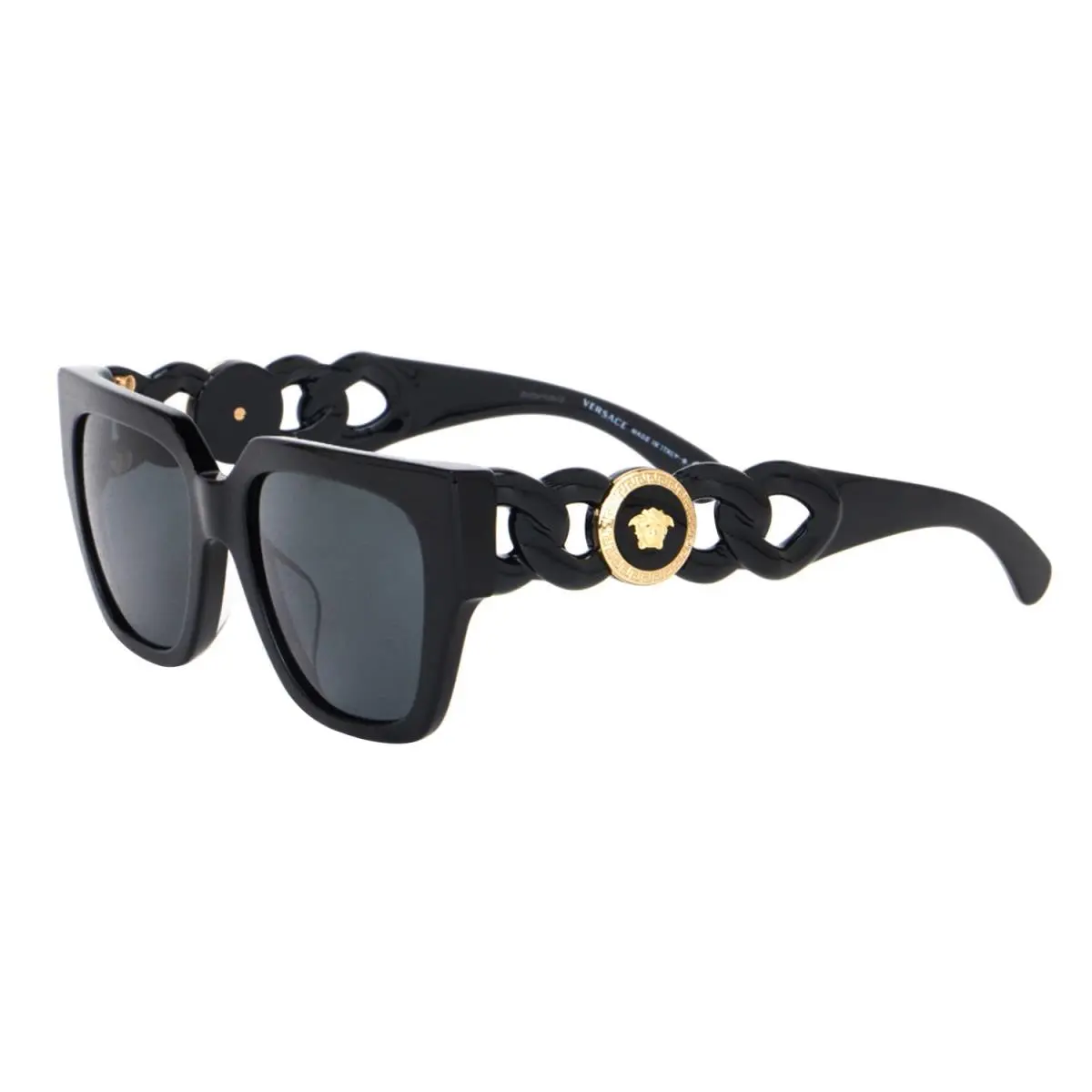 Versace Women`s Sunglasses VE4409F-GB1/87 Black Gold Cha