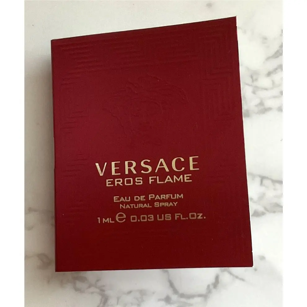 Versace Eros Flame Cologne For Men Eau de Parfum Samples Spray Vial 0.03oz 1ml