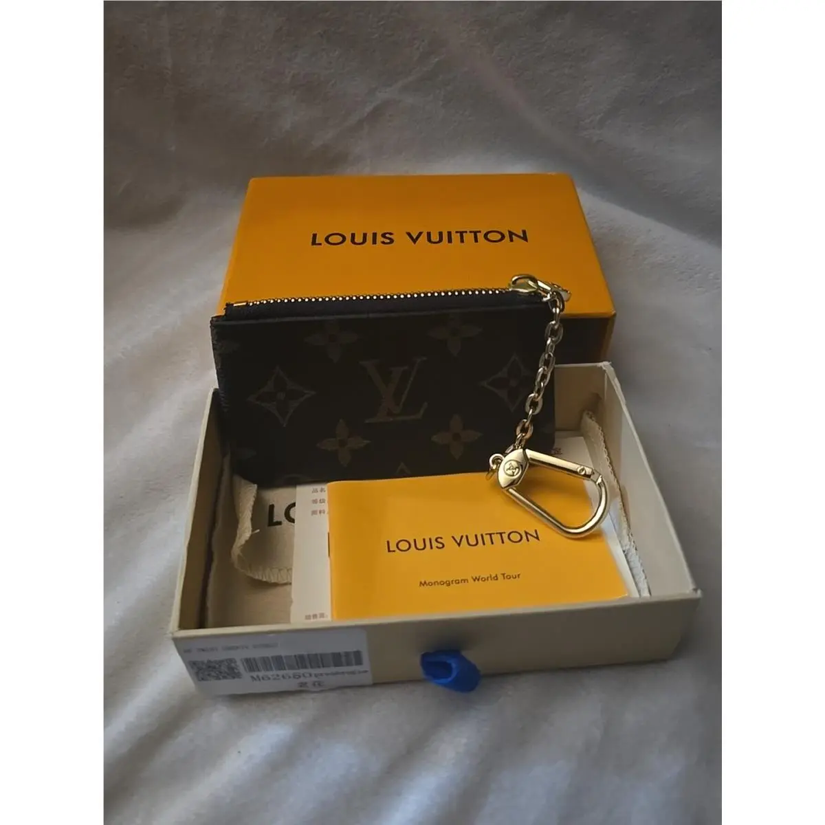 Louis Vuitton Monogram Key Pouch Wallet with Zipper M62650