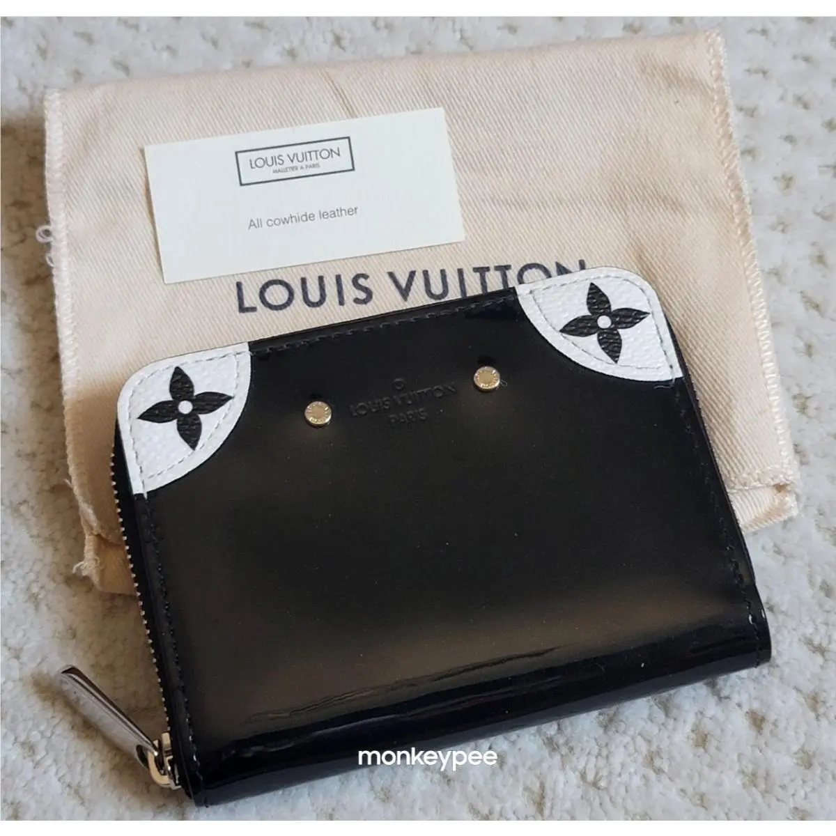 Louis Vuitton Monogram Vernis Miroir Zippy Coin Purse Patent Leather M67665