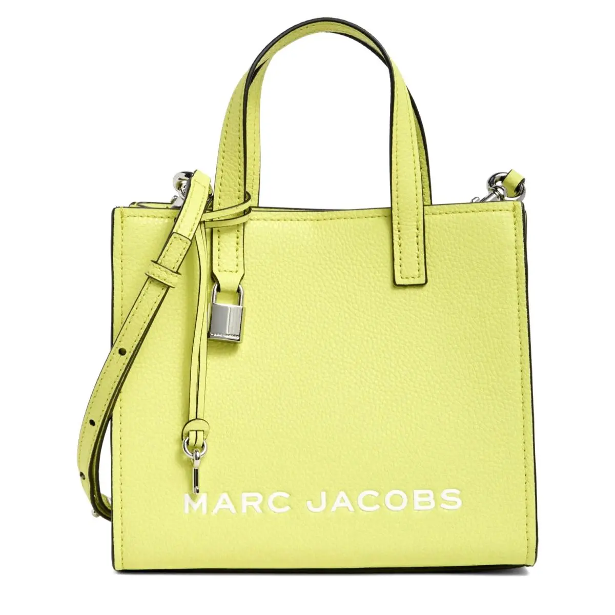 Marc Jacobs Mini Grind Leather Tote Limoncello