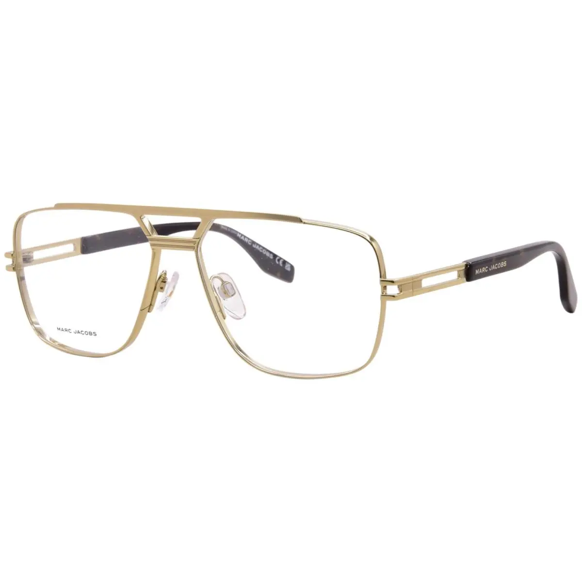 Marc Jacobs Marc-838 J5G Titanium Eyeglasses Men`s Gold Full Rim Rectangle 58mm