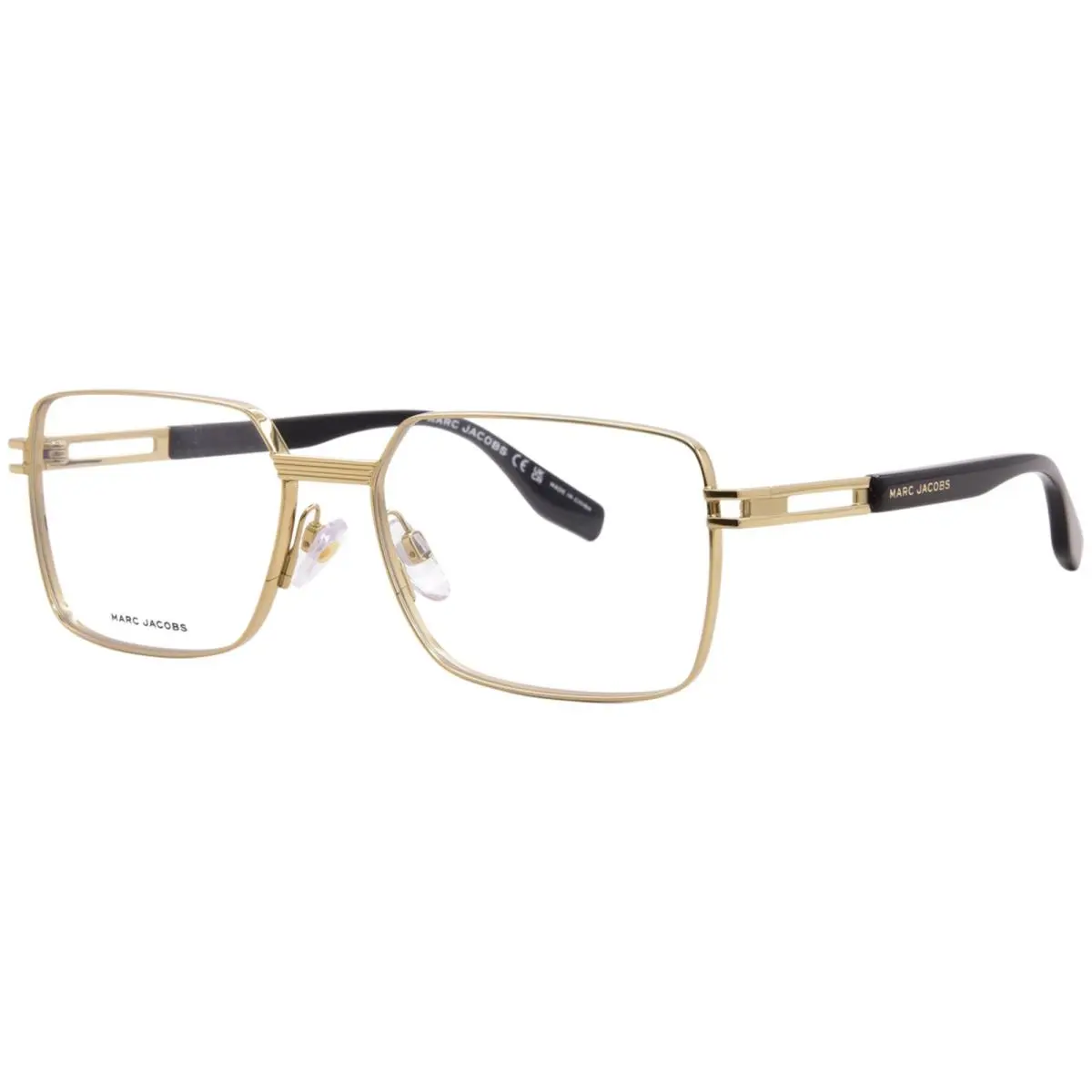 Marc Jacobs Marc-783 Rhl Titanium Eyeglasses Men`s Gold/black Full Rim 57mm