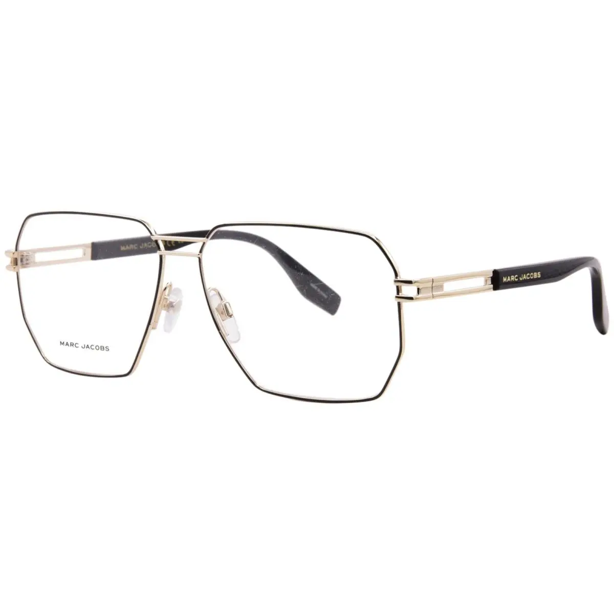 Marc Jacobs Marc-635 Rhl Eyeglasses Men`s Gold/black Full Rim 59mm
