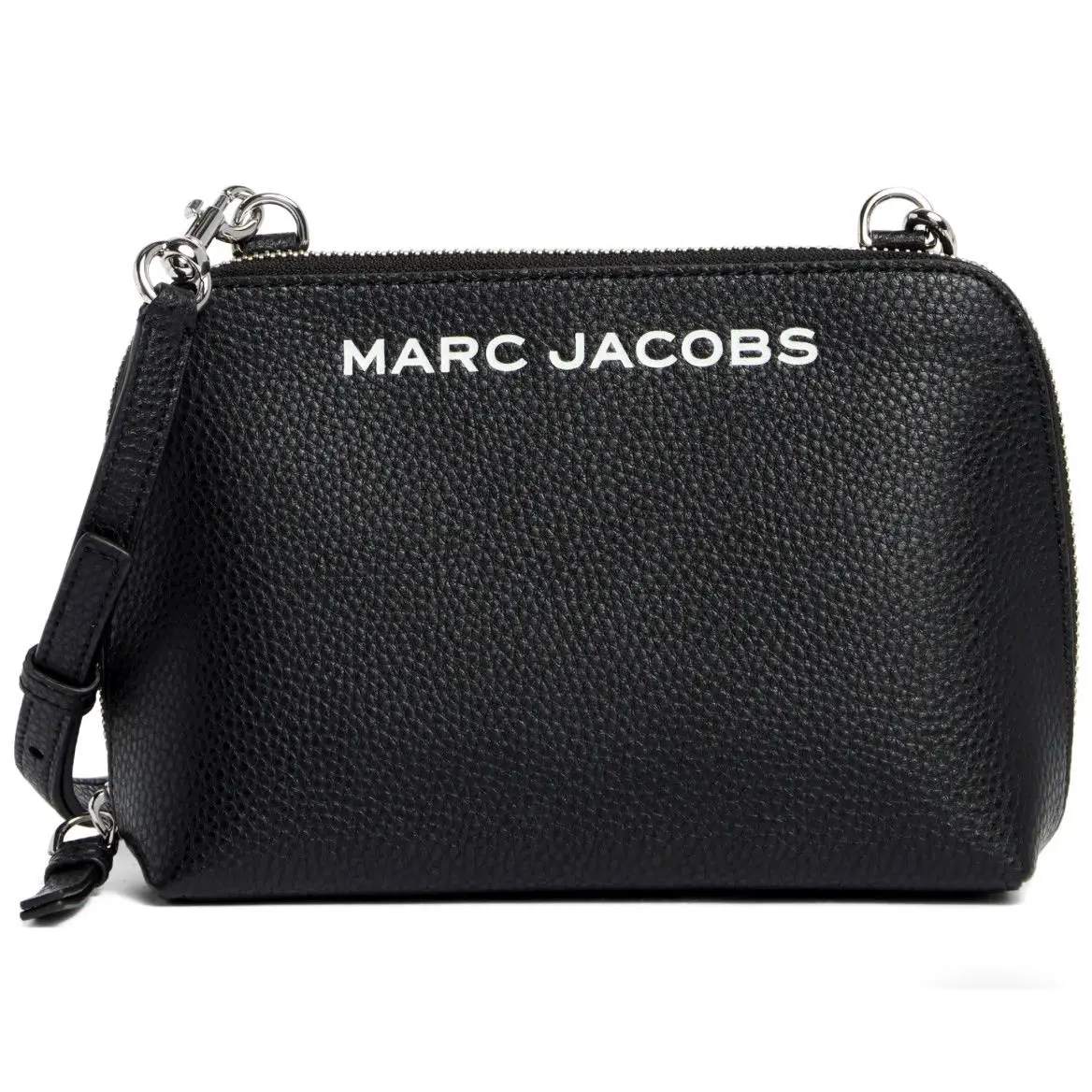 Marc Jacobs Grind Crossbody Pouch Pebble Leather Black