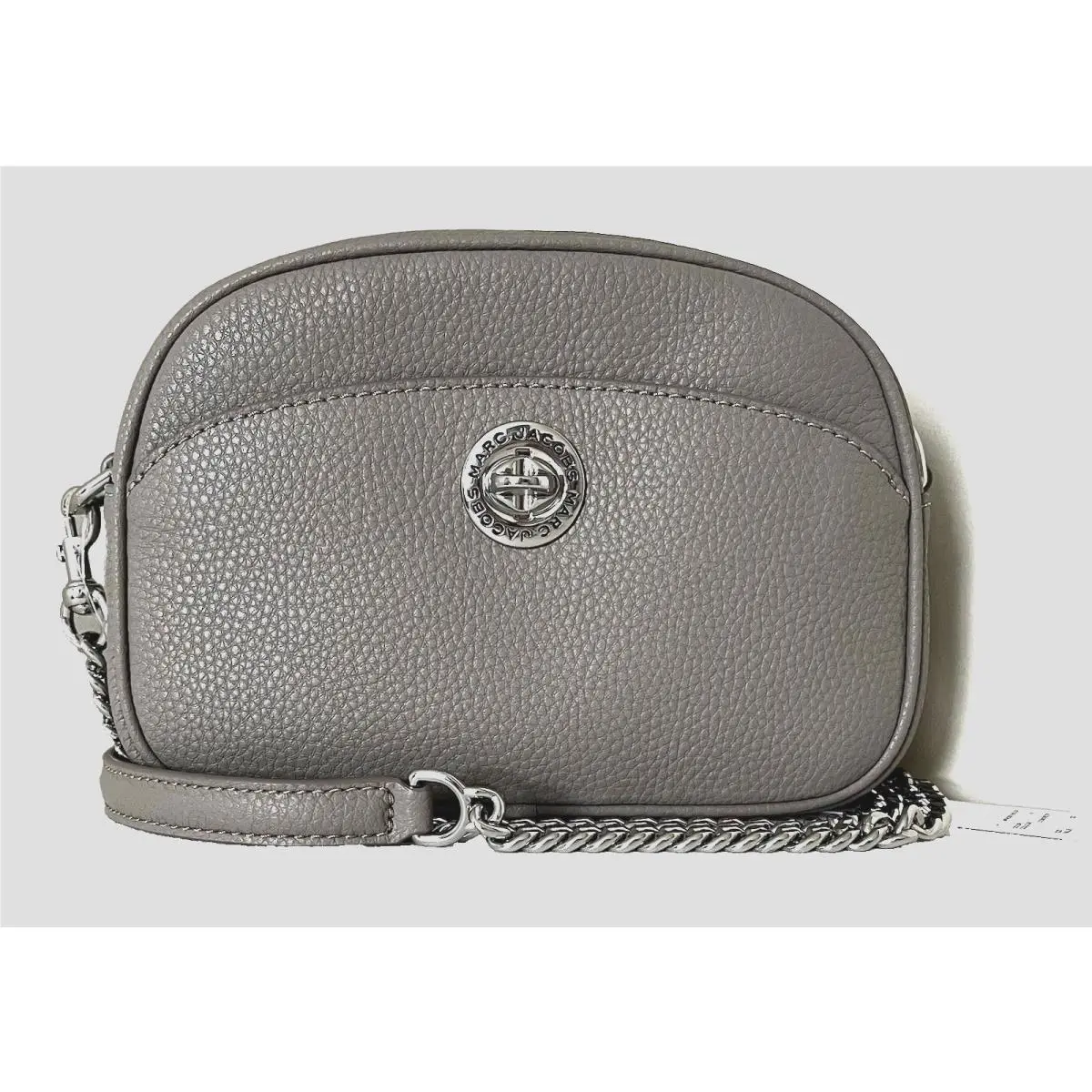Marc Jacobs Crossbody Camera Bag Pebble Leather Concrete