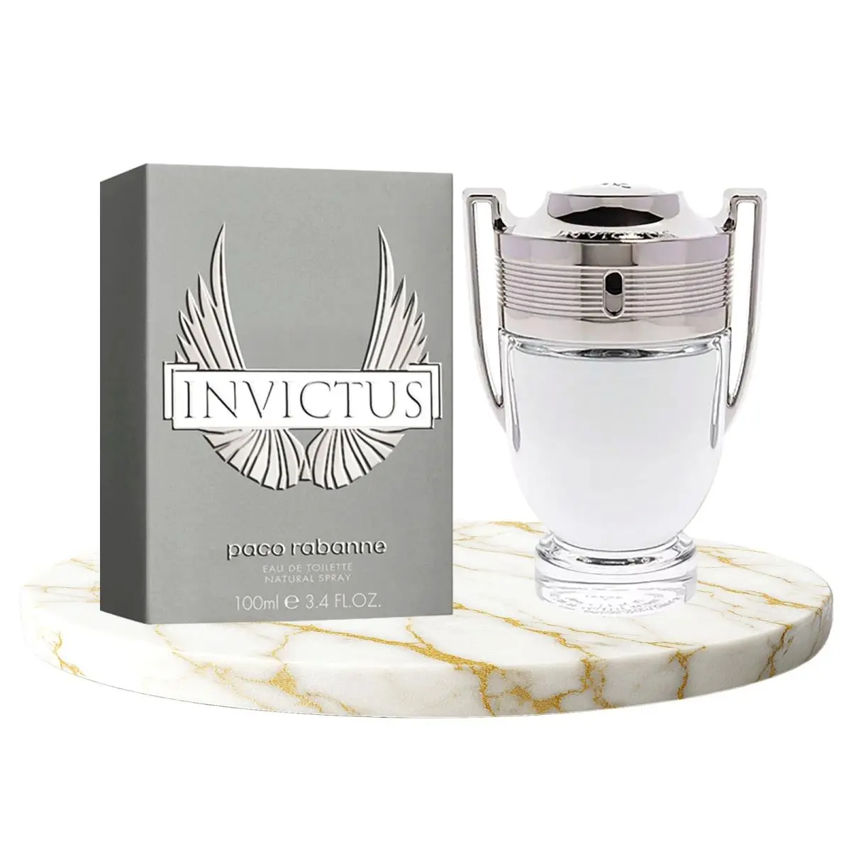 Invictus 3.4 oz 100 ml Men`s Eau de Toilette Box by Paco Rabanne