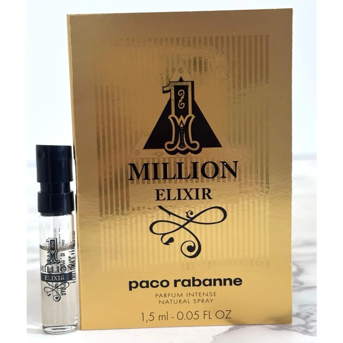 1 Million Elixir 1.5 ml Parfum Intense Official Carded Sample by Paco Rabanne