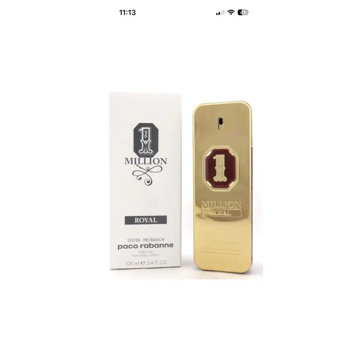 Paco Rabanne One 1 Million Royal Parfum 3.4 oz/100 ml Fragrance Tester