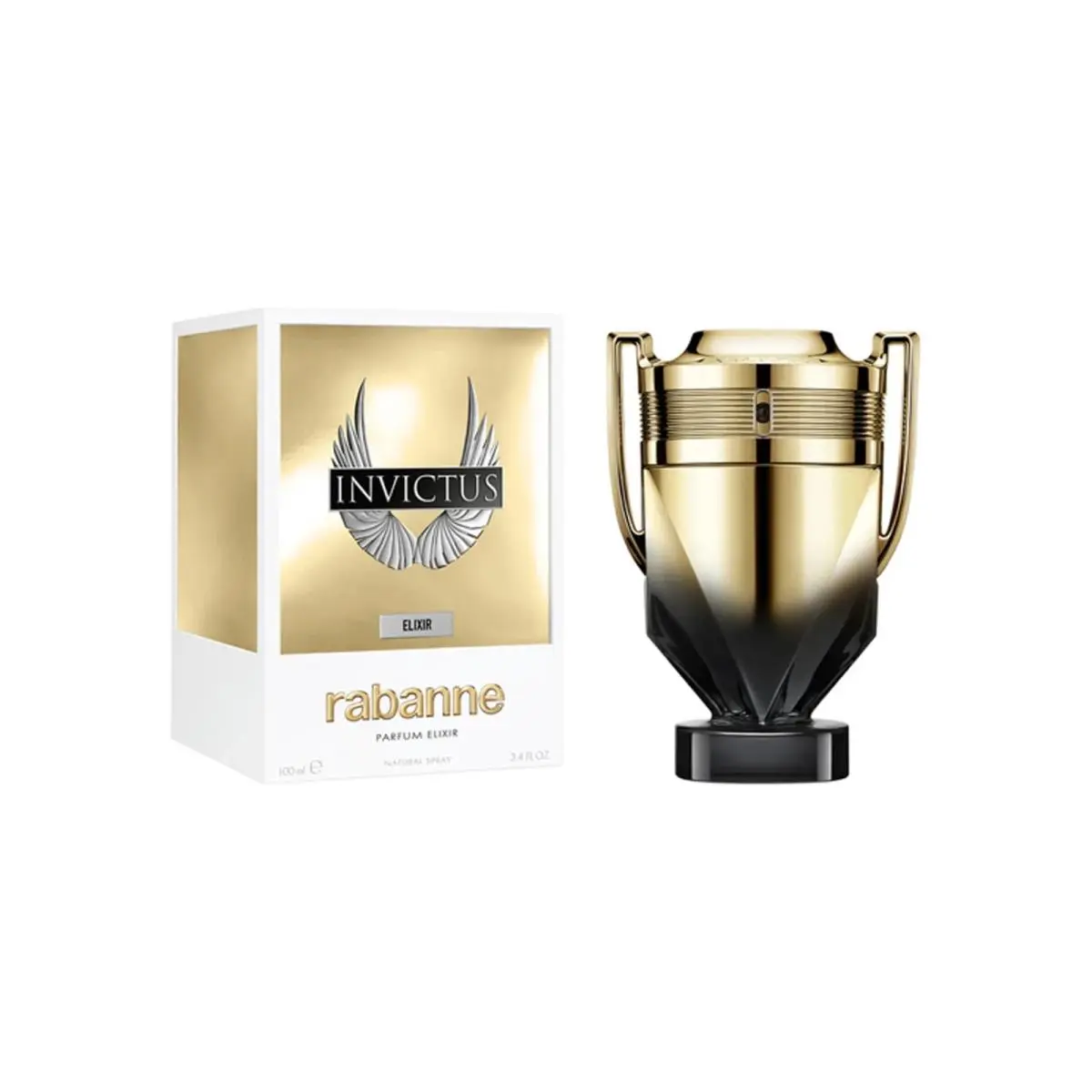 Invictus Elixir Parfum  3.4 oz Parfum Spray For Men by Paco Rabanne
