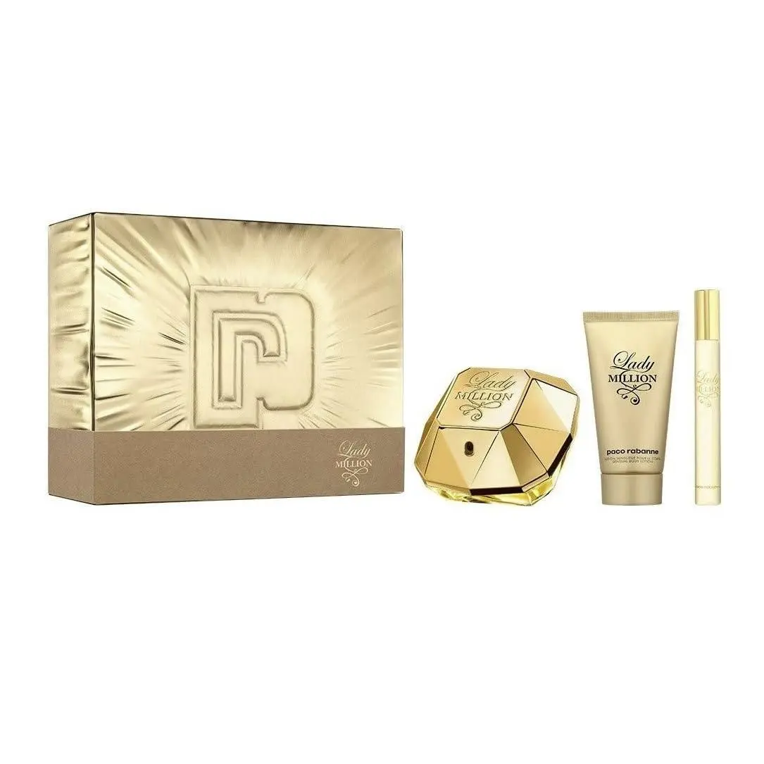 Perfect For The Holidays Rabanne Lady Million Gift Set Luxury Fragrances by Paco Rabanne