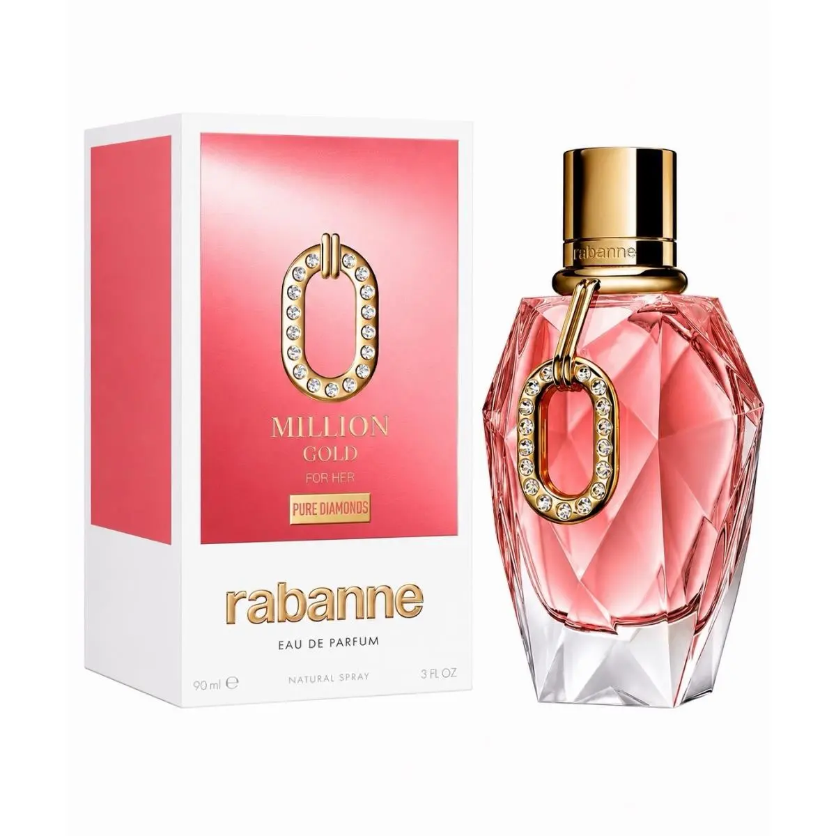 Rabanne Million Gold For Her Pure Diamonds Edp 3.0 oz 90ml For Women by Paco Rabanne