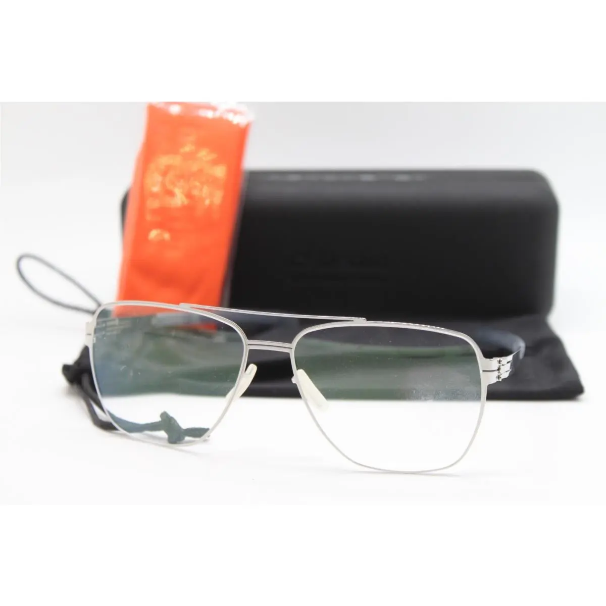 IC Berlin Model Francesca M. Chrome Eyeglasses W/case 54-15